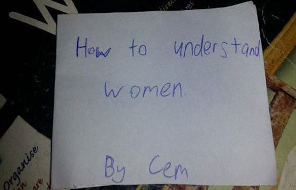 Advice to understand women