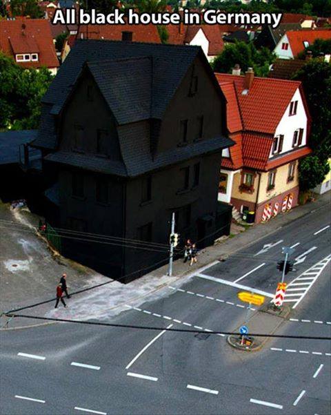All black house in germany