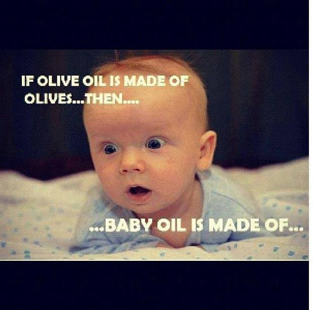 baby oil is made of
