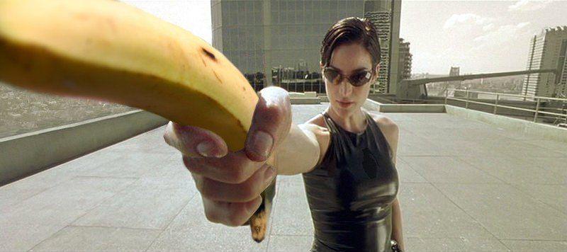 banana as  a weapon