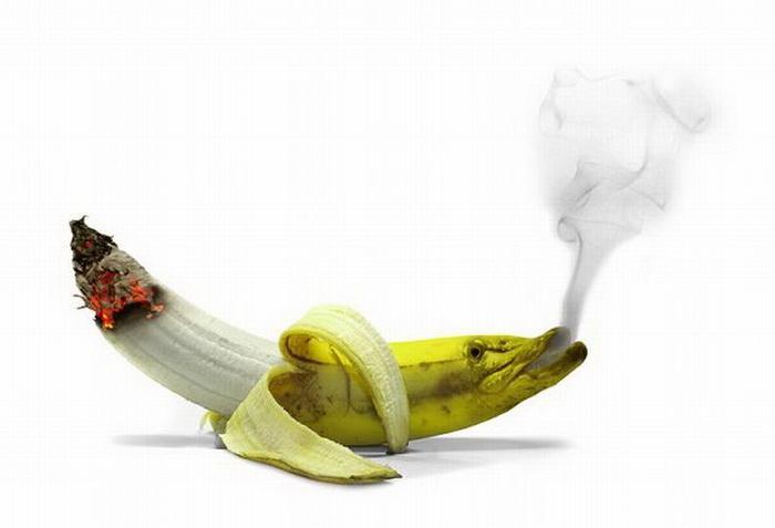 banana while smoking