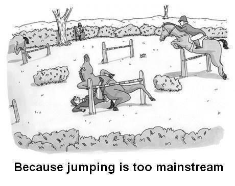 Because jumping is too mainstream