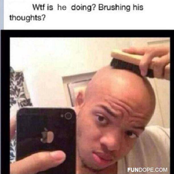 brushing his thoughts!!!