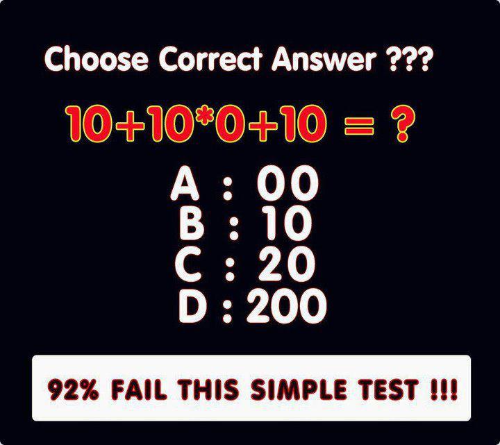 choose correct answer
