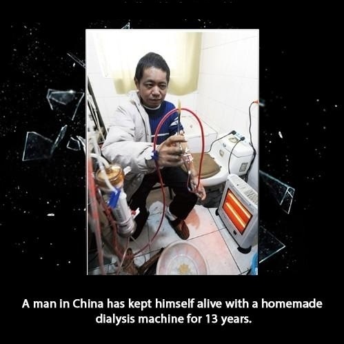 Did you know that a man in China has kept himself
