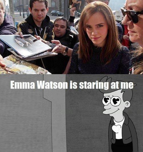 emma watson is staring...