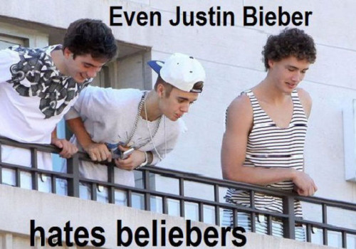 Even Justin Hates Beliebers!
