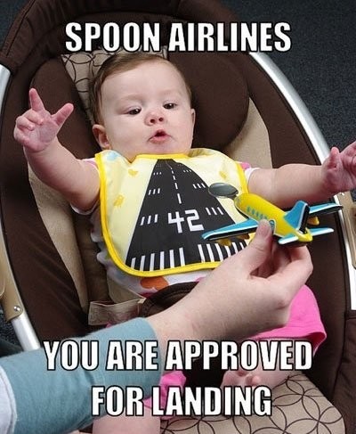 feeding baby spoon airlines approved