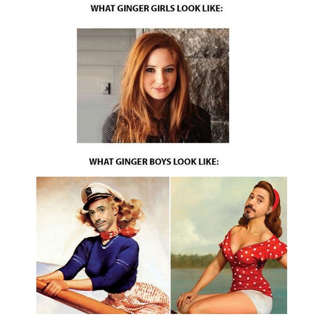 Ginger Girls vs Ginger boys look like