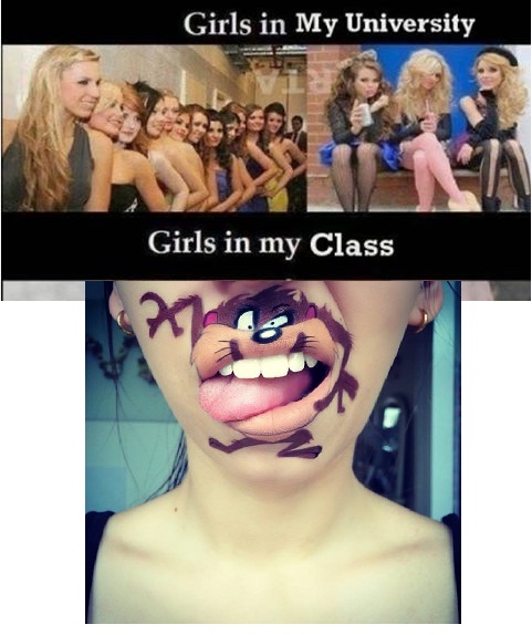 Girls in my university and Girls in my Class