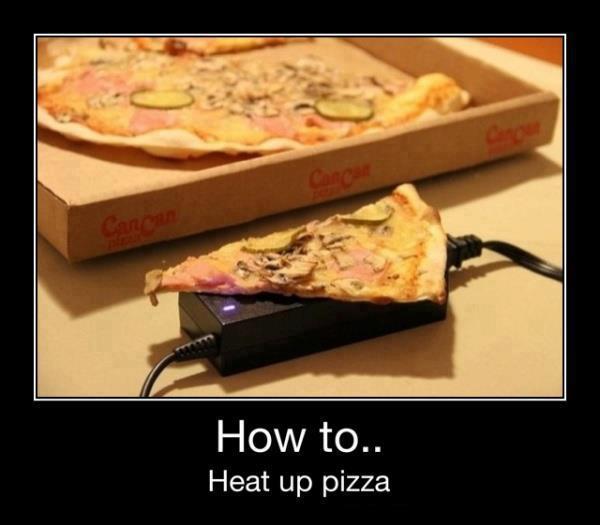 heat up piza