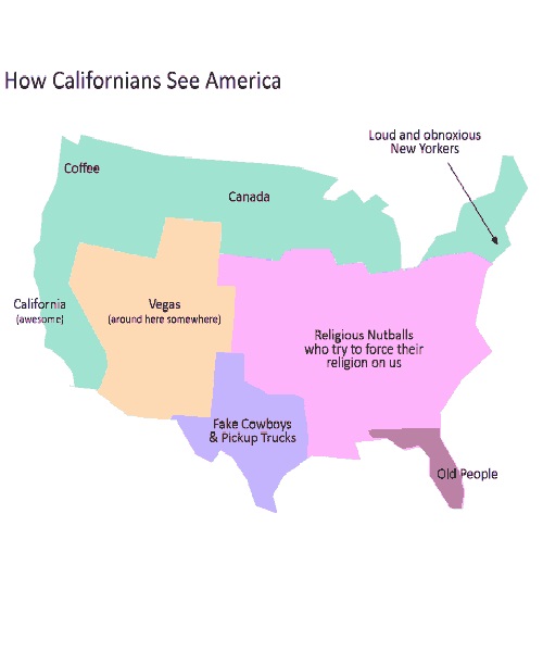 How californians see America