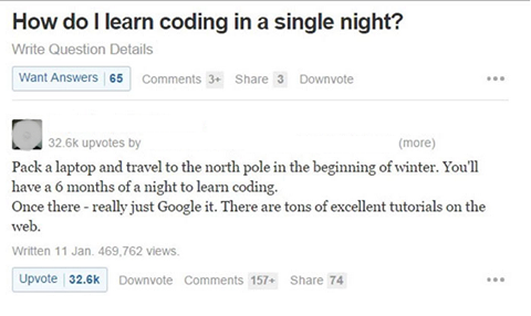 How do I learn codeing in a single night?