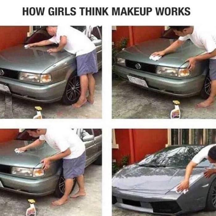 How girls think Makeup Works