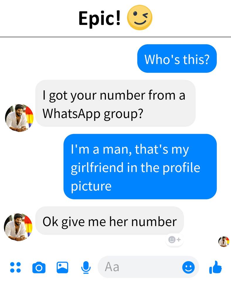 I got your number from a whatsapp group?
