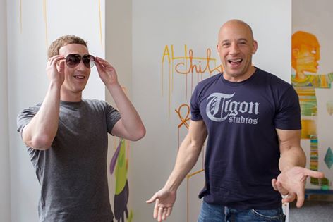 Mark Zuckerberg and  Vin Diesel  talk  experience 