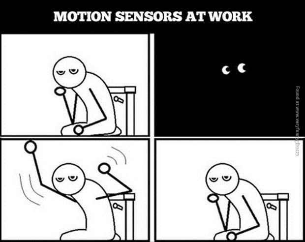 Motions sensors at work