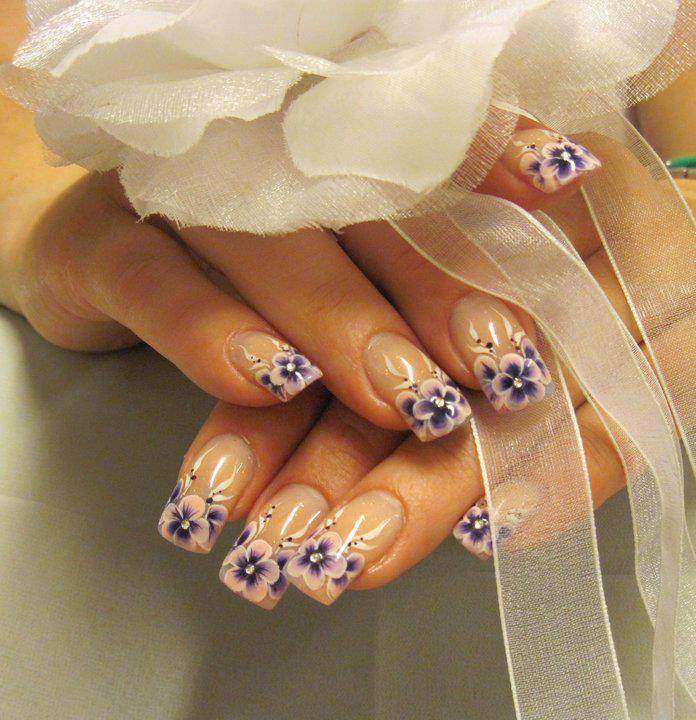 Nails with White Touch