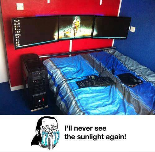 never see the sunlight again