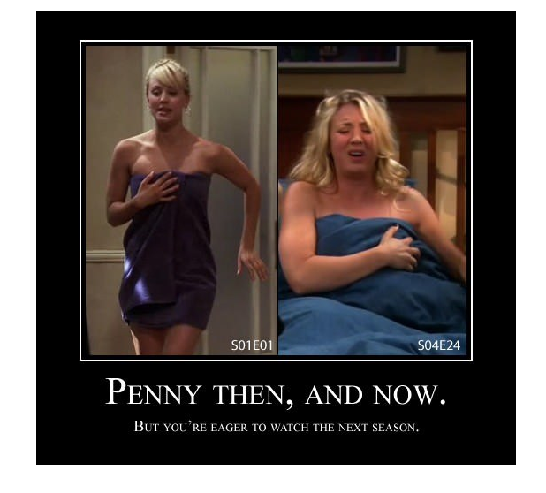 Penny then and now