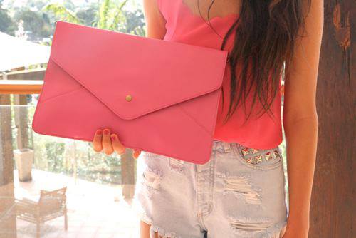 pink hang bag