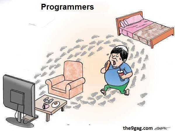 programmer resting