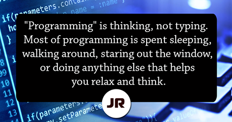 Programming is thinking