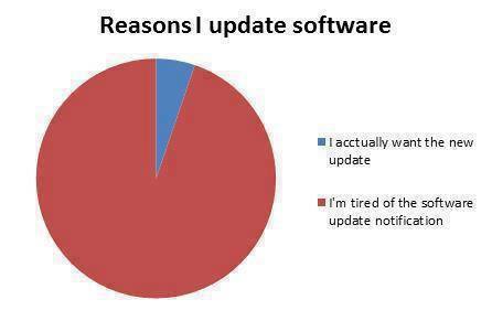Reasons i update software