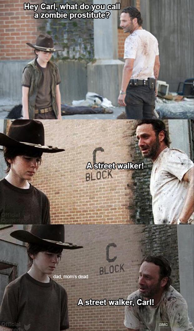 Rick Grimes is trying to be funny