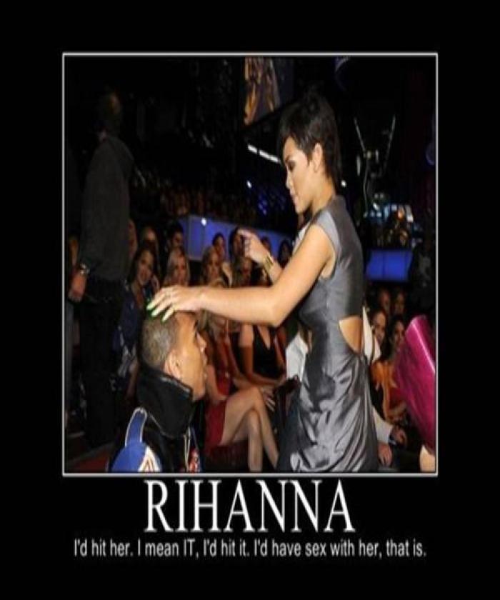 Rihanna in party awkward situation.