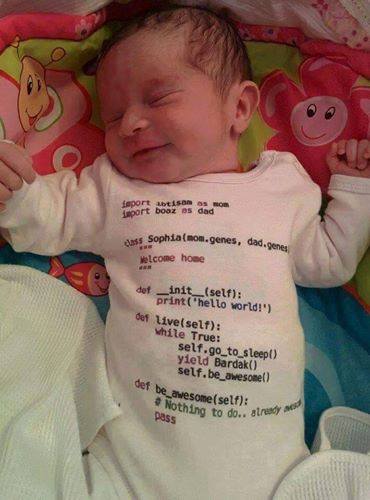 sleep a programmer baby awesome