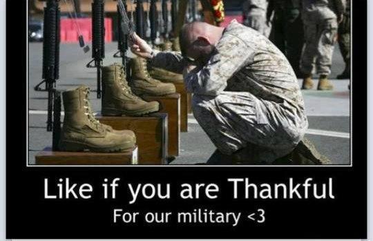 thankful for our military