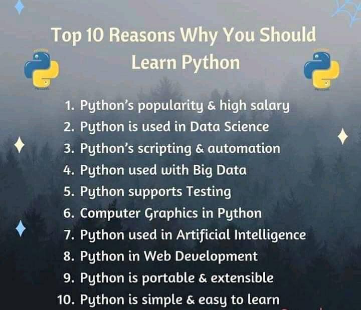 Top 10 Reasons why you should Learn python