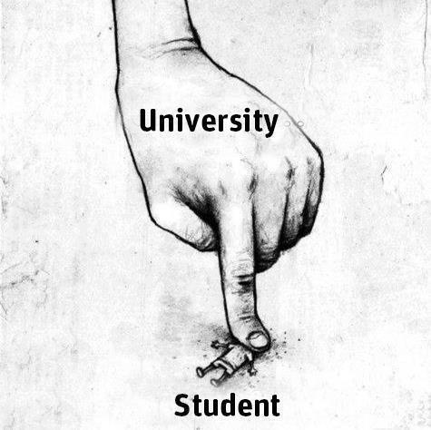 university and student
