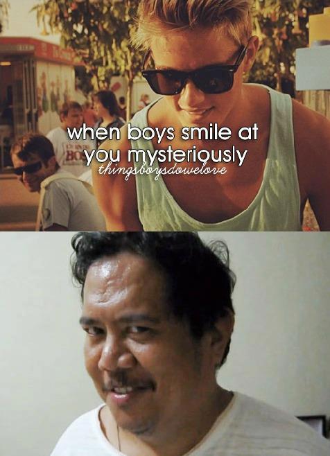 when boys smile